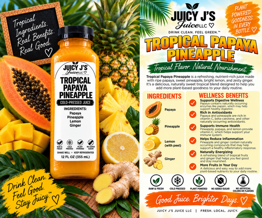 Tropical papaya pineapple cleanse
