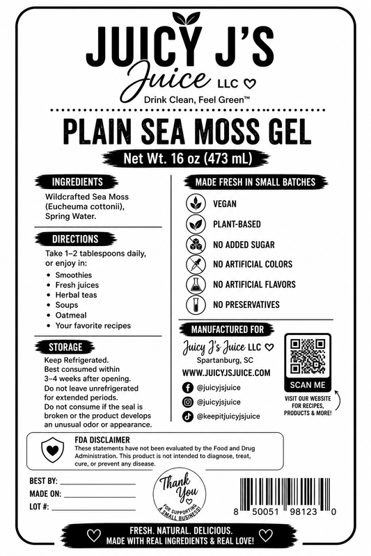Sea moss gel
