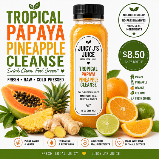Tropical papaya pineapple cleanse