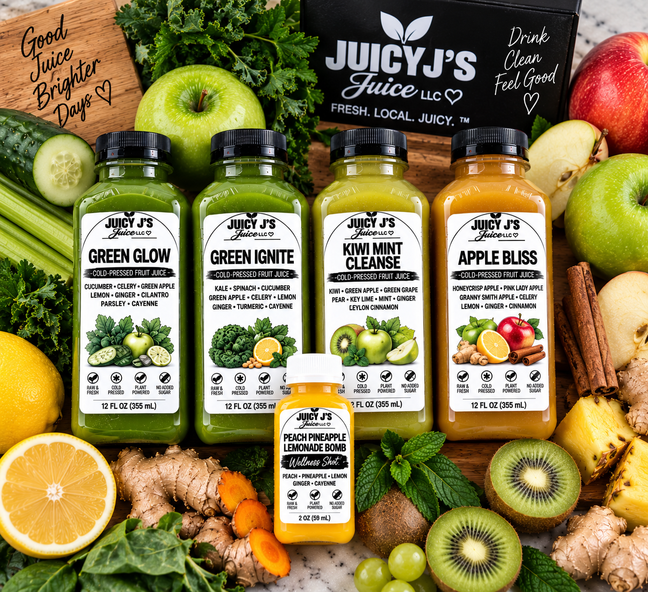 Green 3 day cleanse bundle of a 6pack