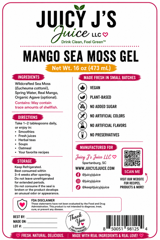 Mango Sea moss gel