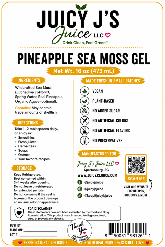 Pineapple sea moss Gel