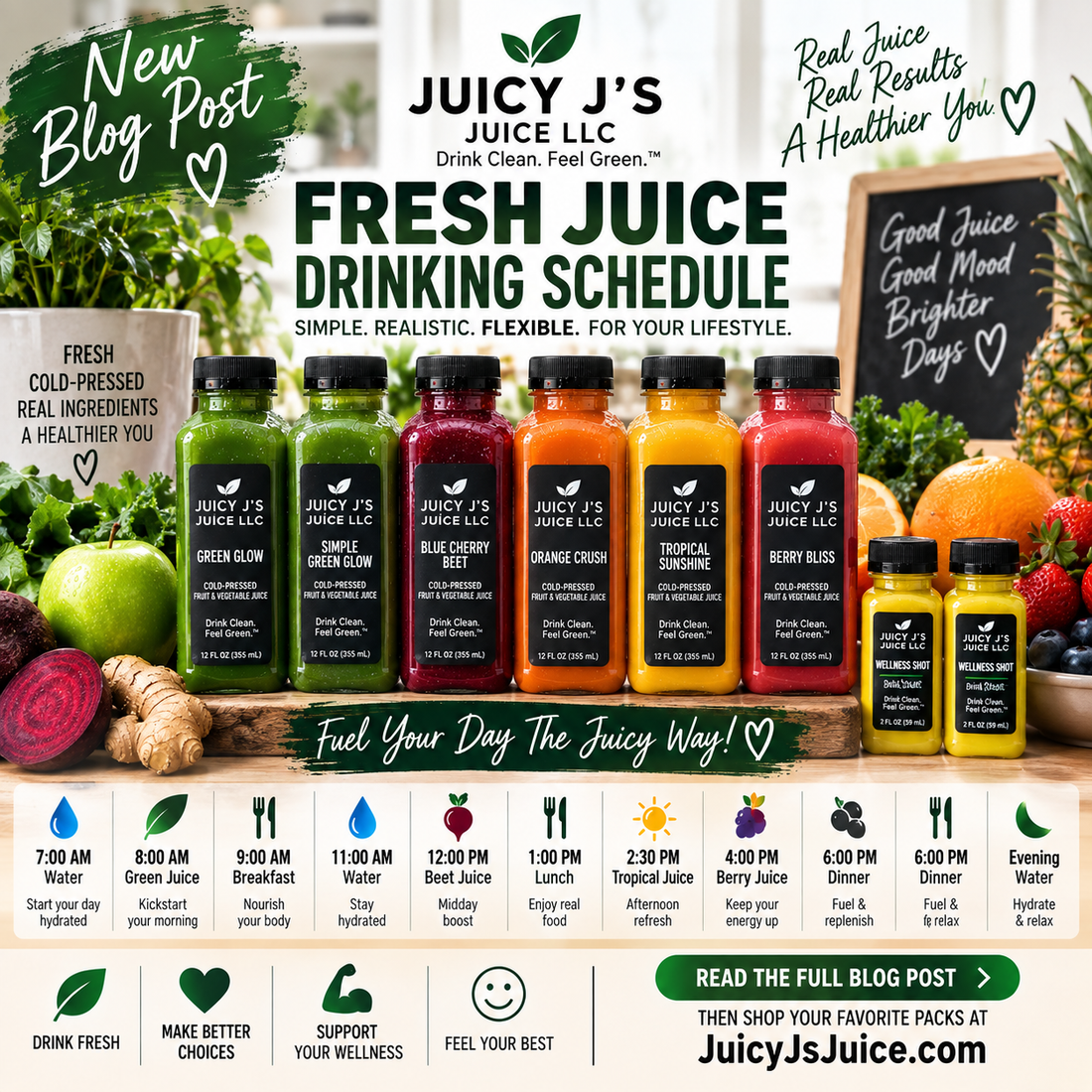 Fresh Juice Drinking Scheudle