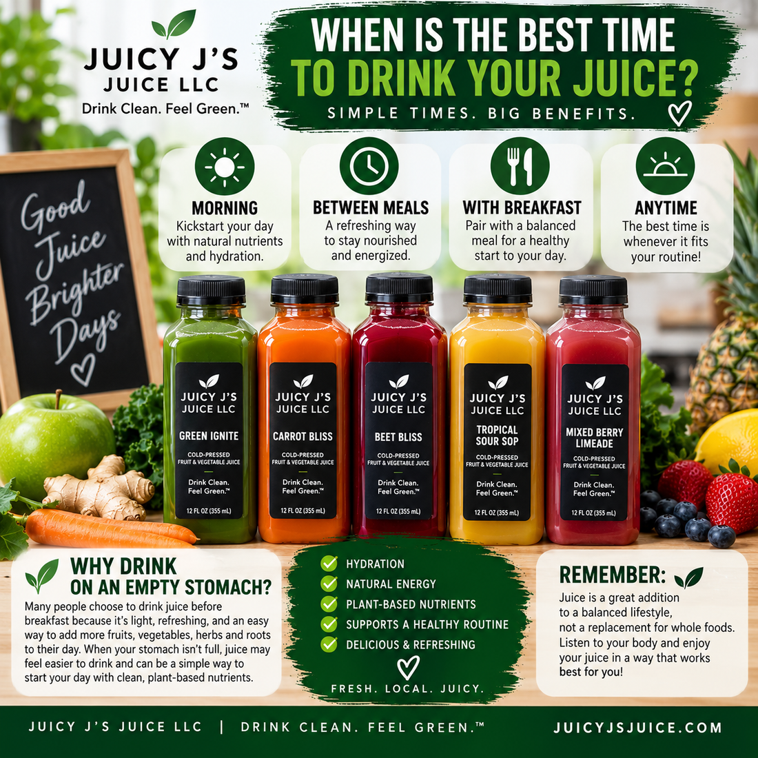 When Is the Best Time to Drink Your Cold-Pressed Juice?
