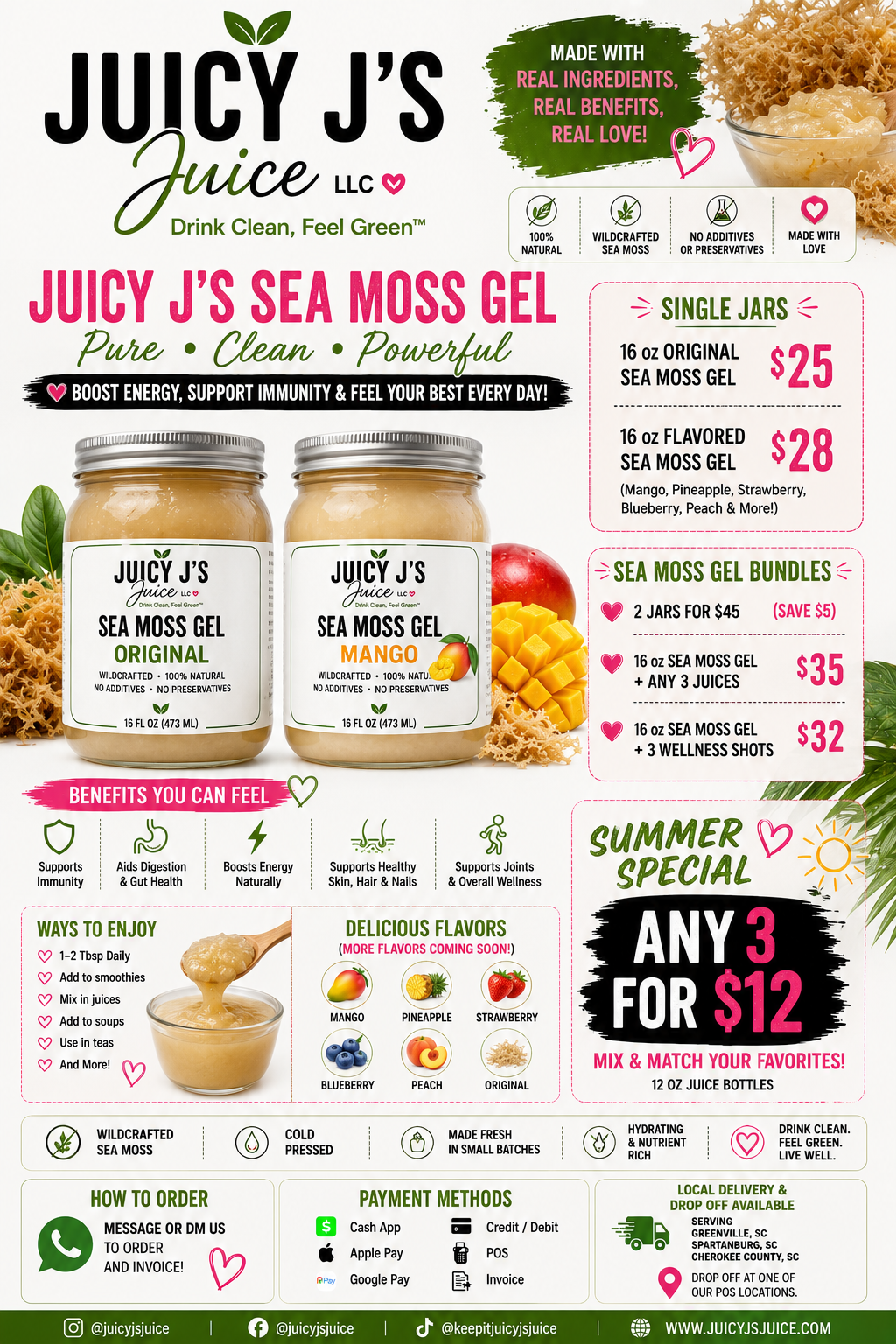Sea moss gel