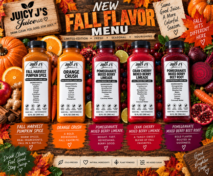 Our new fall flavor menu for a limited time only
