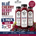 Blue cherry berry beet juice