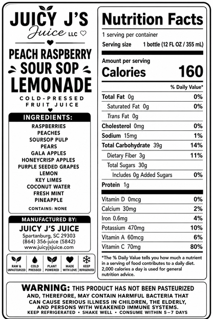 Strawberry sour sop lemonade