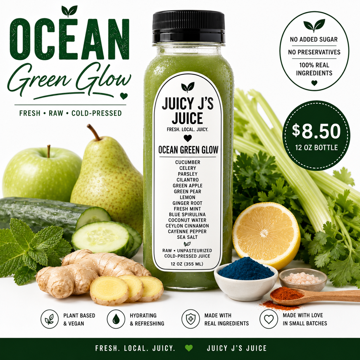 ocean green glow