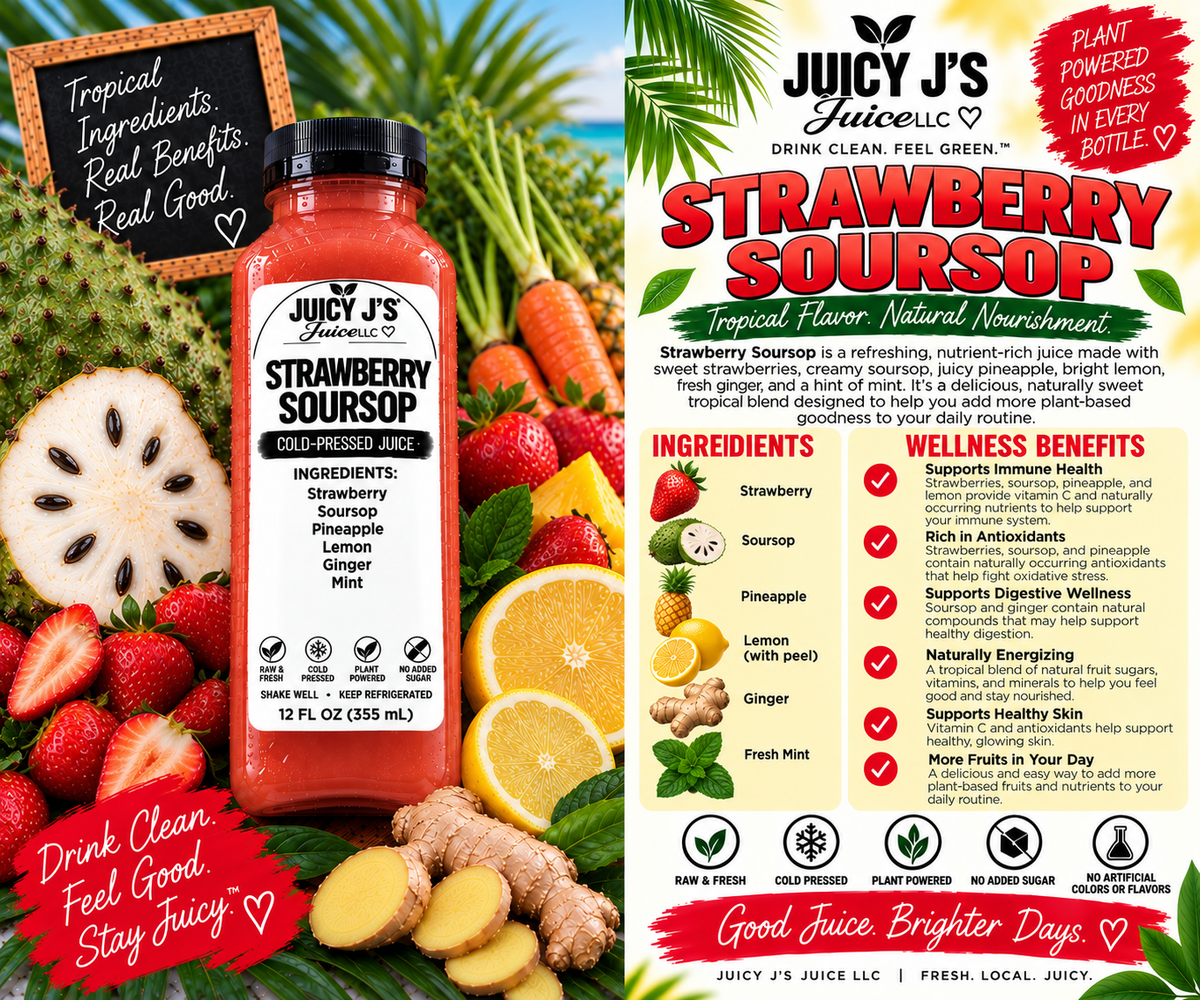 Strawberry sour sop lemonade