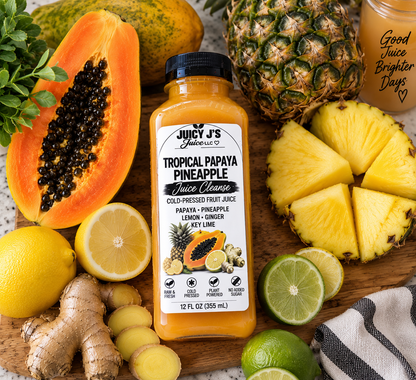 Tropical papaya pineapple cleanse