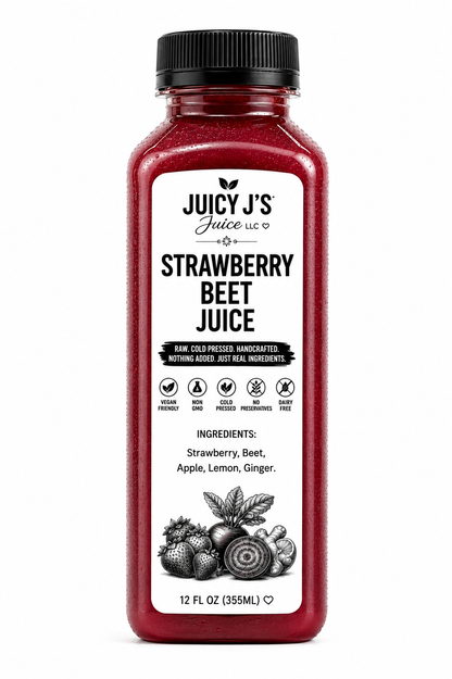 Blue cherry berry beet juice