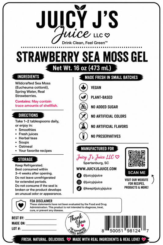 Strawberry sea moss Gel