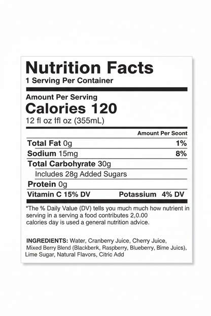 Nutritional information 