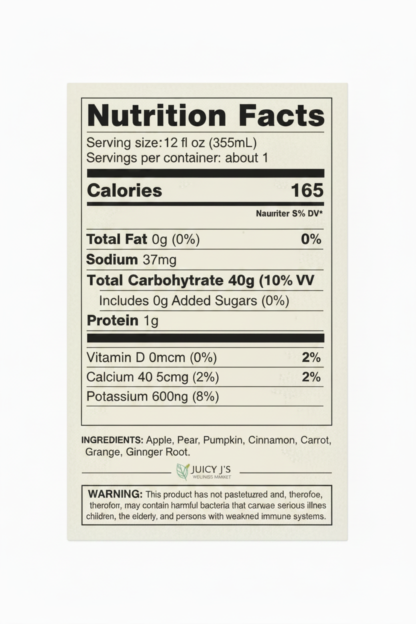 Nutrition info 