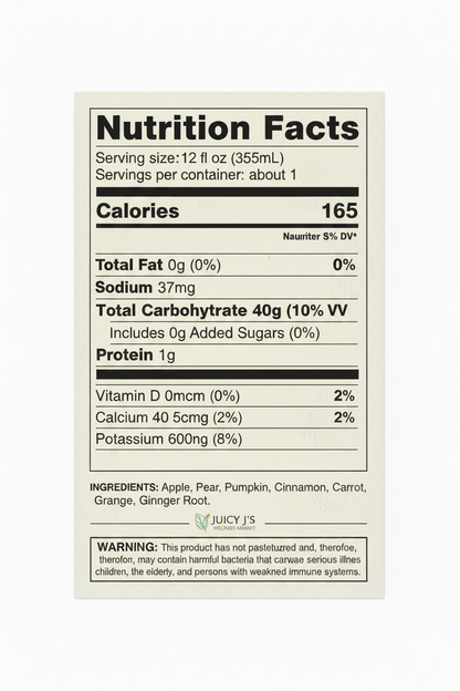 Nutrition info 