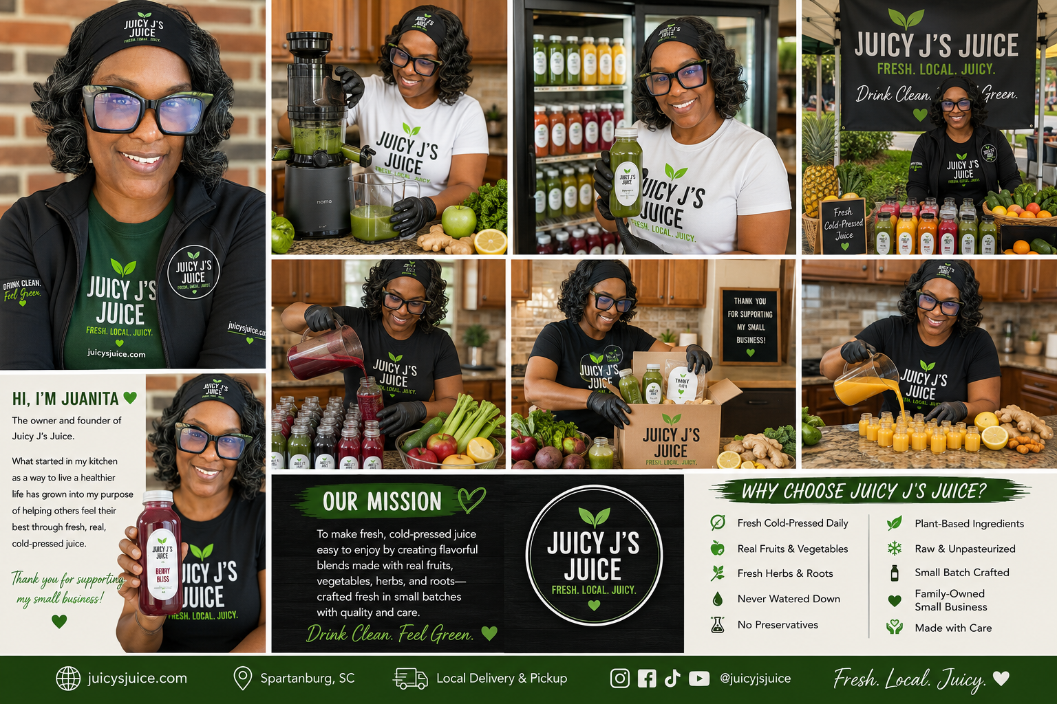 Welcome to Juicy J's Wellness Market
Fresh Cold-Pressed Juices • Wellness Shots • Cleanses • Nut Milks • Sea Moss Gel

Made fresh with real ingredients. No preservatives. No shortcuts