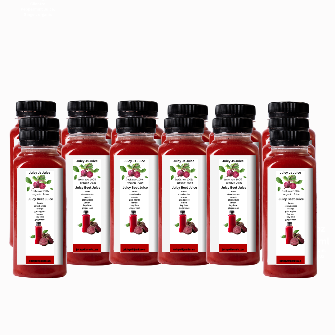 Revitalizing 6-Pack Strawberry Beet Juice with Gala Apples & Cucumber for Daily Cleansing