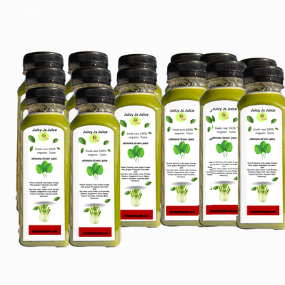 ultimate Green Juice all bundles comes with 3 ginger and turmeric wellness shots