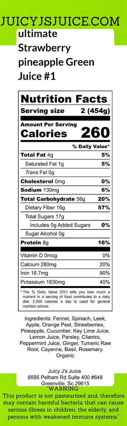 Ultimate Strawberry green juice