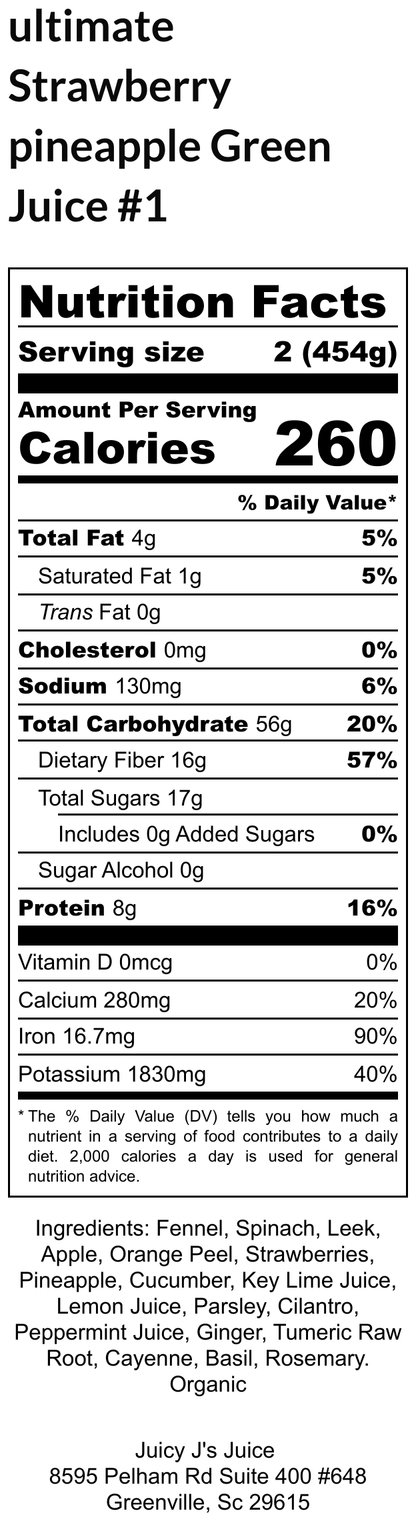 Ultimate Strawberry green juice